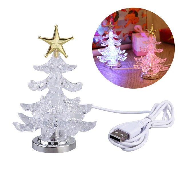 USB CHRISTMAS TREE for Computer Tabletop Night Light Decoration £7.49
