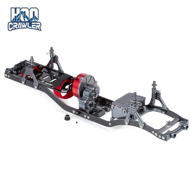FRAME CHASSIS CARBON Rails Aluminum Chassis Frame Kit with Gearbox 87.
