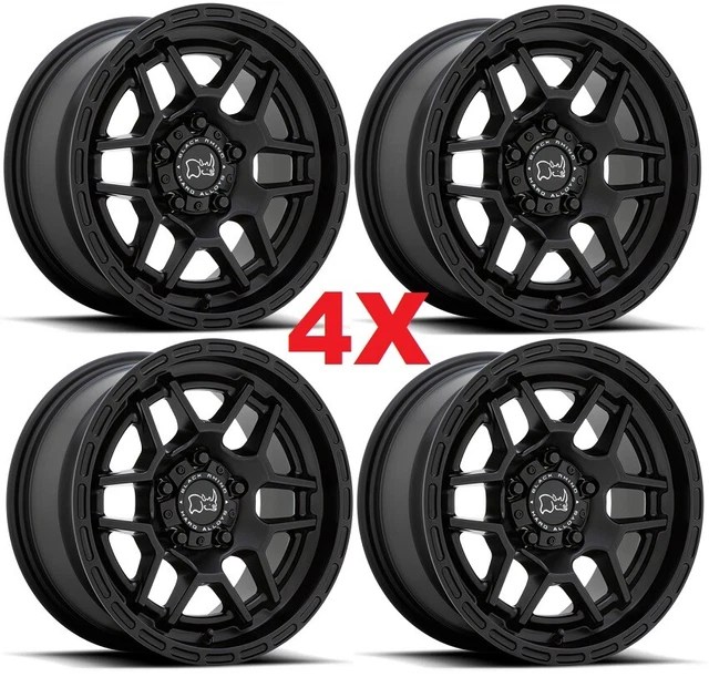 17 BLACK RHINO Wheels Rims Ranger Explorer Wrangler Fuel Method