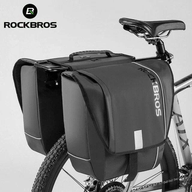 ROCKBROS BIKE REAR Rack Bag 30L Pannier Shelf Pouch Waterproof 2Pcs