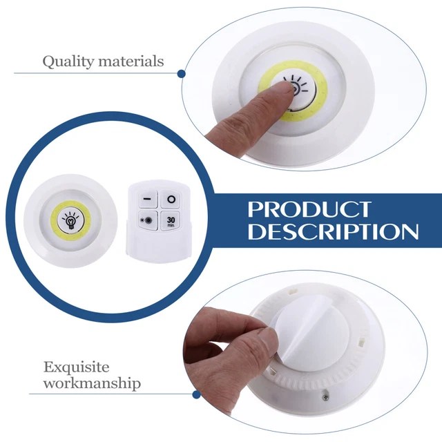 TOUCH LIGHT NIGHT Small Wireless Remote Control Lights Patting Lamp £12
