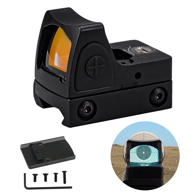 MINI RED DOT Tactical RMR Reflex Sight Scope for Pistol Glock 17 19 W