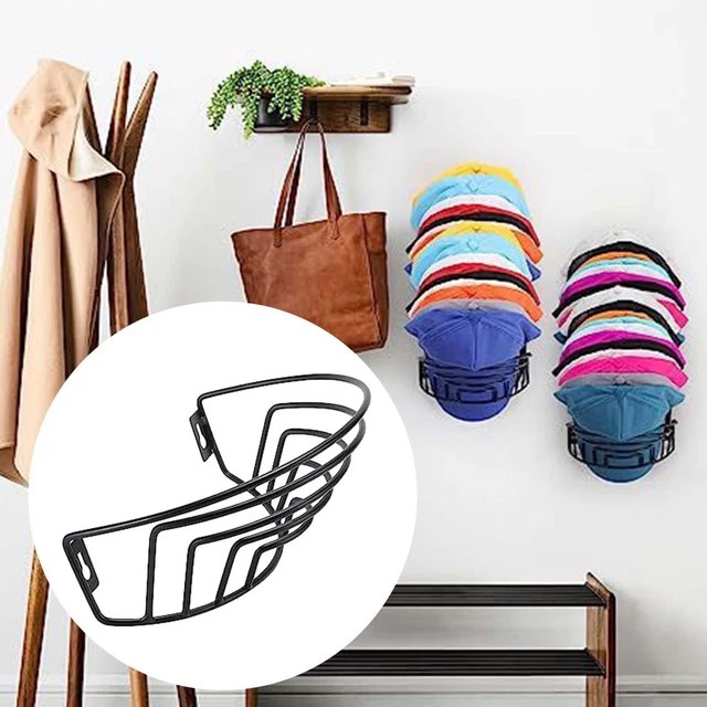 WALL MOUNT HAT Rack Closet Hat Storage Compact Hat Organizer £12.55