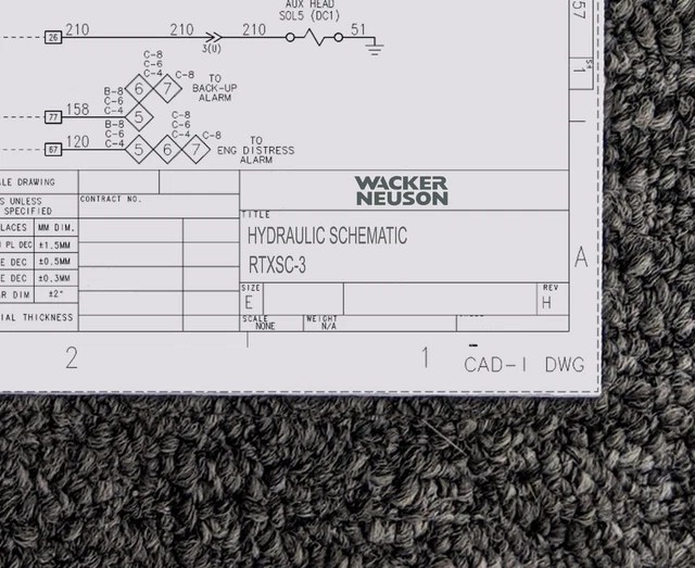 WACKER NEUSON COMPACTOR RTXSC3 Hydraulic Schematic Manual Diagram 146
