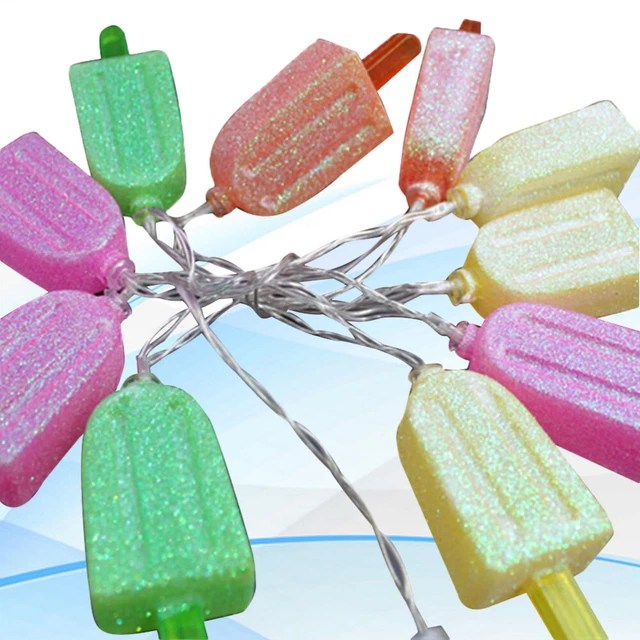 POPSICLE STRING LIGHT Battery Operated String Lights Ice Popsicle Light