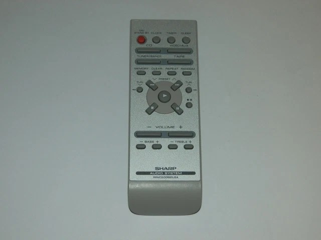 SHARP RRMCG0056SJSA HIFI Audio System Remote Control Genuine Original