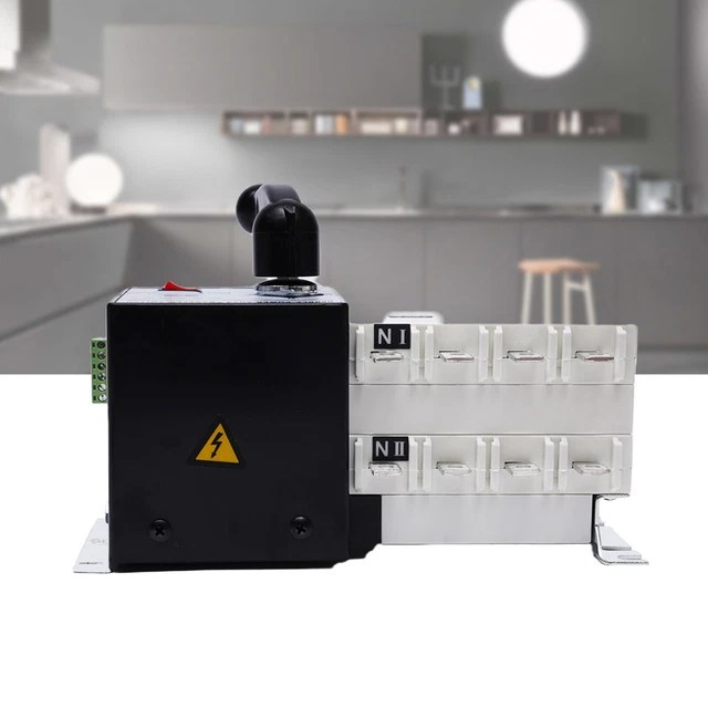 AUTOMATIC TRANSFER SWITCH Dual Power Generator Changeover Manual Switch