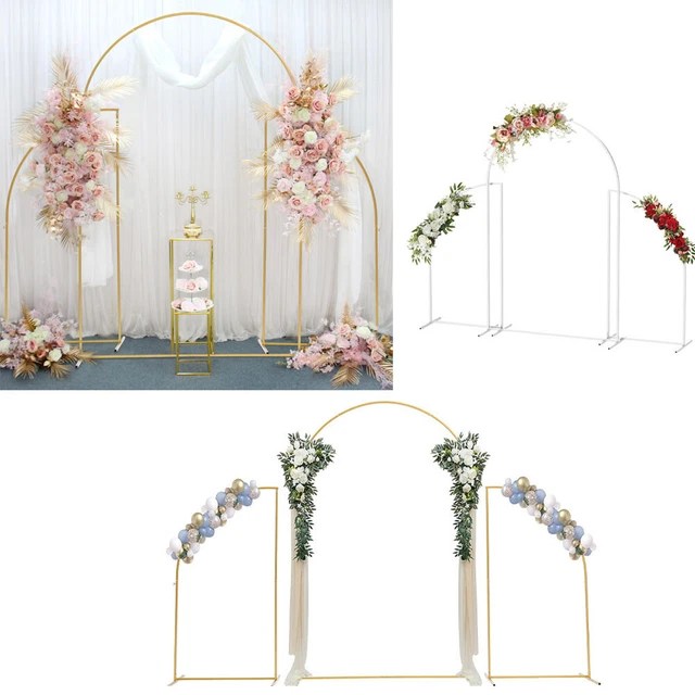LARGE WEDDING ARCH Backdrop Stand Flower Display Frame Backdrop Metal