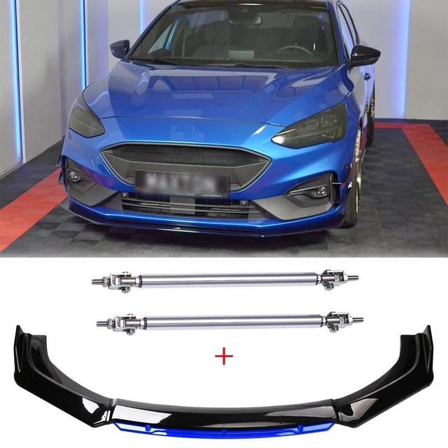 FRONT BUMPER CHIN Lip Spoiler Splitter+ Strut Rods For Ford Focus ST/ST