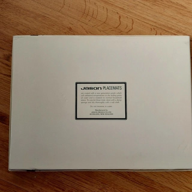 JASON OUTBACK AUSTRALIA Placemats Six Rectangular Boxed Cork Back