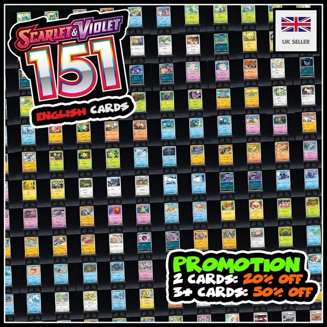 POKEMON 151 ENGLISH Trading Card Select Cards UK Seller upto 50