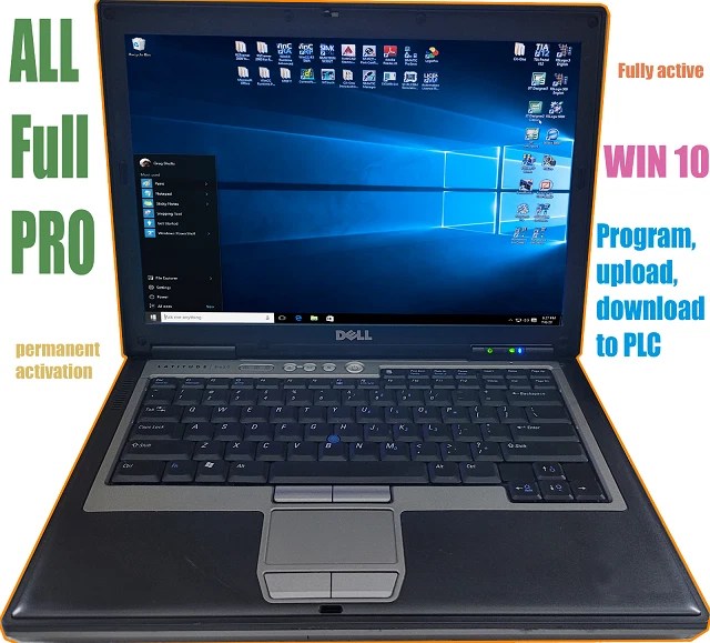 WINDOWS 10 HP PLC Programming HMI Automation software LAPTOP Studio