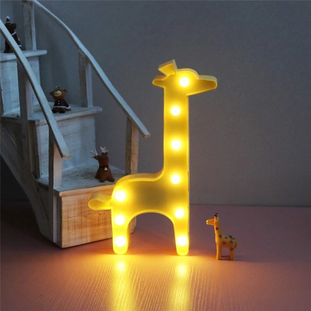 LED ANIMAL GIRAFFE Light Multiple LED Bulbs Desk Light Bedside Night
