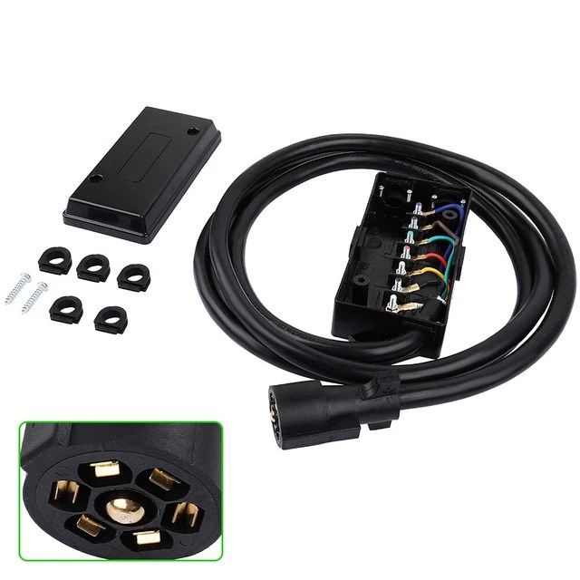TRAILER WIRE JUNCTION Box Camper Truck Weatherproof RV Light Cord Plug
