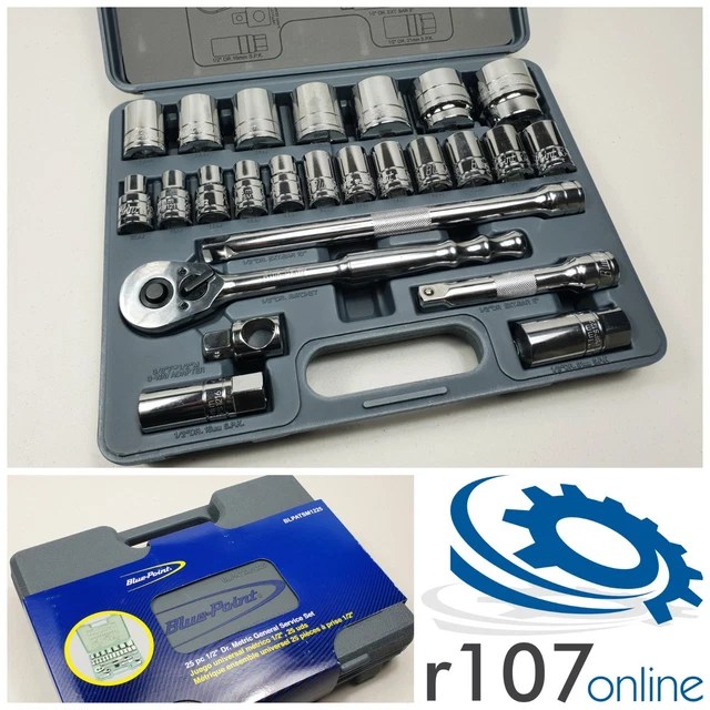 BLUE POINT 25PC 1/2" Socket Set 1036mm As sold by Snap On. £135.00