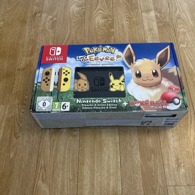 NINTENDO SWITCH CONSOLE Pokemon Let's Go Pikachu Special Edition