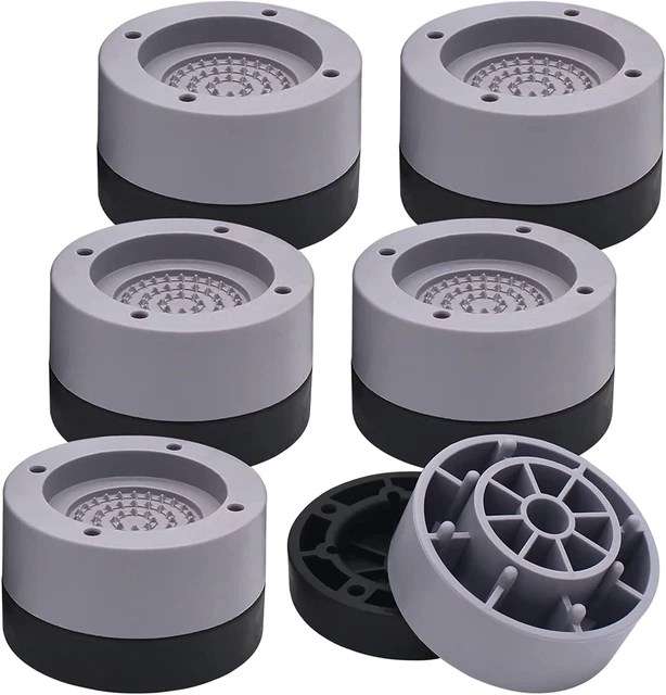 6 SETS FURNITURE Risers 1 Inch Grey Bed Risers, Heavy Duty Bed Lifts