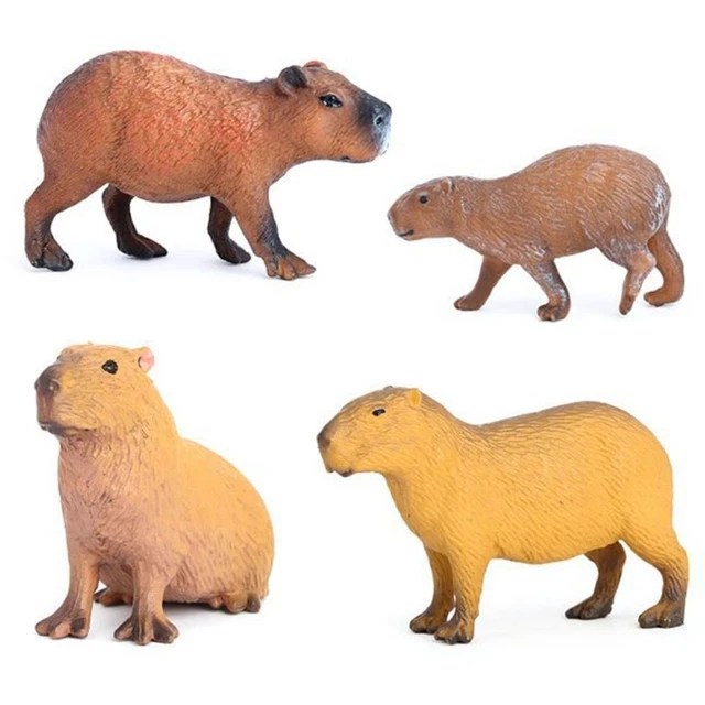 DIY SIMULATION CAPYBARA Figurine Plastic Mini Animals Statue EUR 5,44