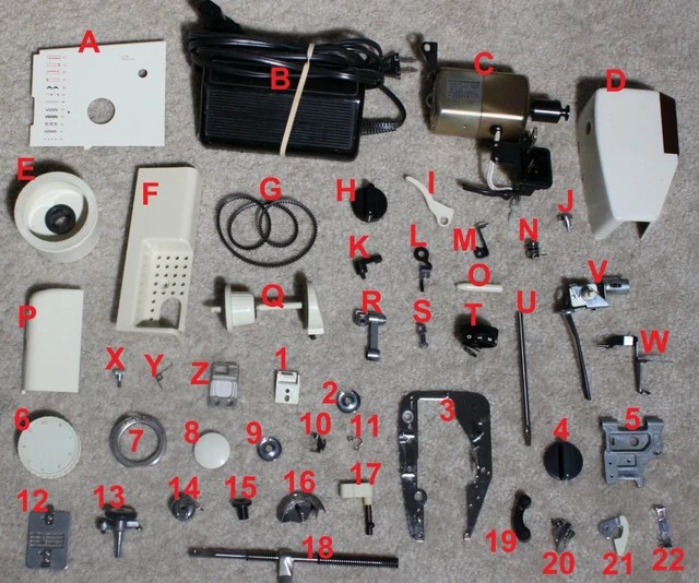 SINGER SEWING MACHINE Model 5528 "REPLACEMENT PARTS" MULTIPLE LISTING