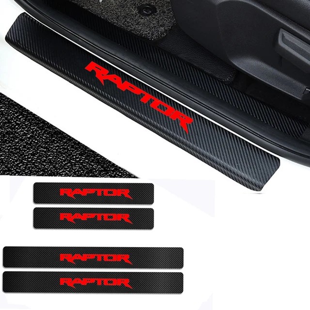 FOR FORD RANGER Raptor Car Door Plate Sill Scuff Anti Scratch Sticker