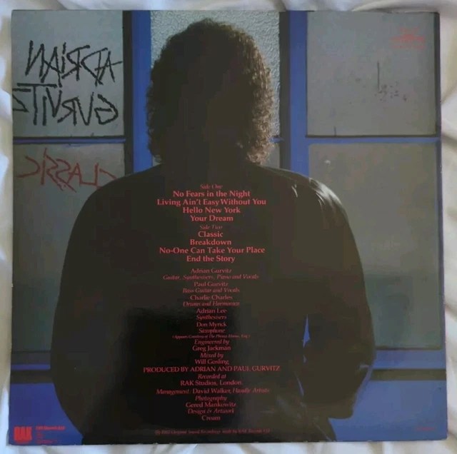 ADRIAN GURVITZ Classic Vinyl Record £5.00 PicClick UK