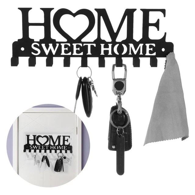 DECORATION WALL MOUNTED Coat Hat Storage Rack Keys Hooks Iron Hangers