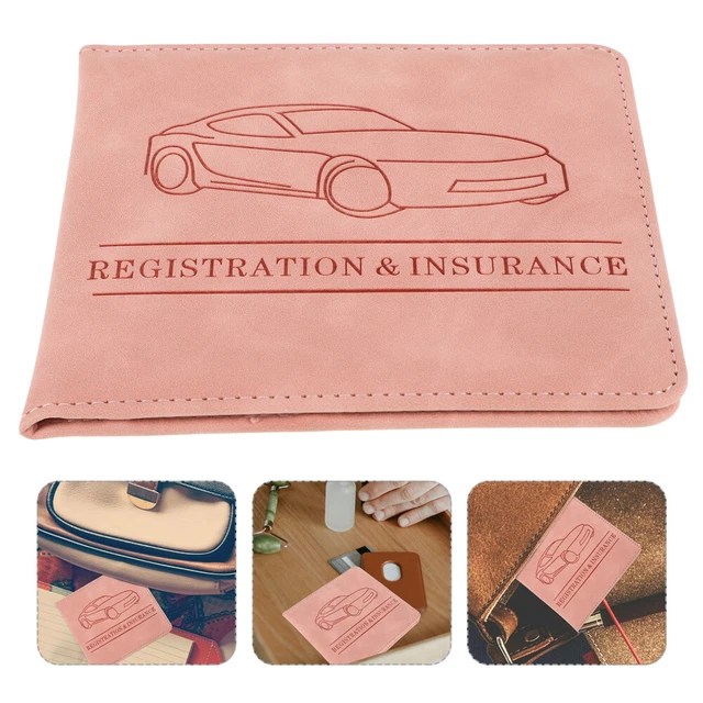 REGISTRATION AND INSURANCE Card Holder Document Wallet Driver's License