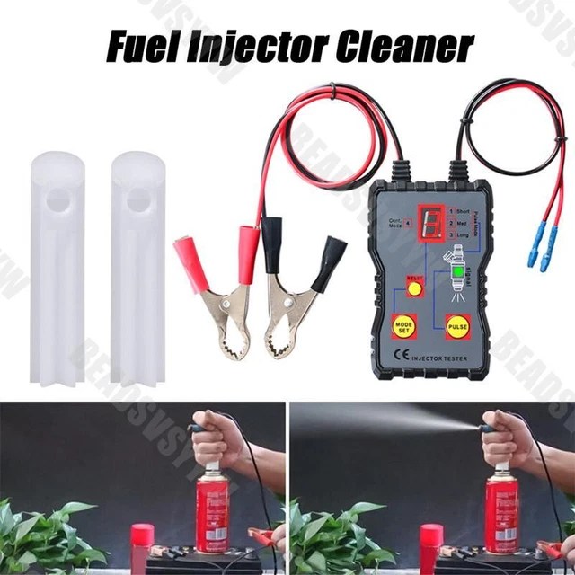 FUEL INJECTOR TESTER Cleaner & Adapter 8 Pulse Modes DIY Cleaning Tools