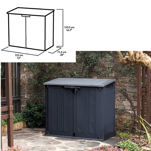 LARGE LOCKABLE STORAGE Box Keter Store NOVA Garden XL Shed Outside Bike