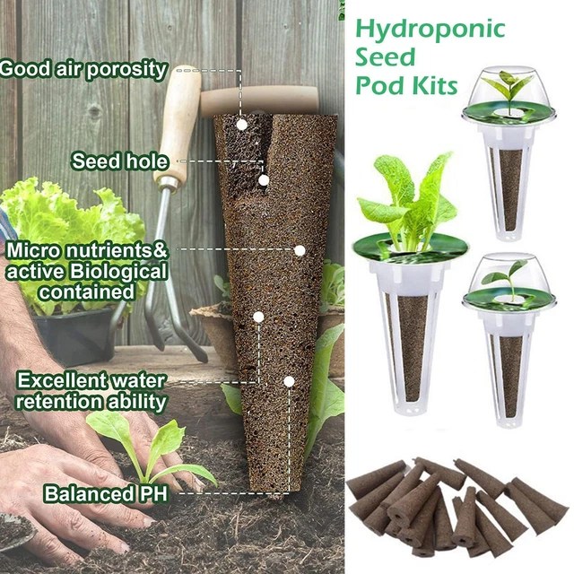 GROWING SPONGE SEED Germination Pod Replacement Root Kit Hydroponic Ind