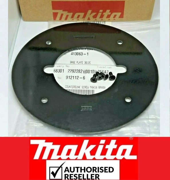 NEW GENUINE MAKITA Router Base Plate With Screws 3612 3612C Baseplate £