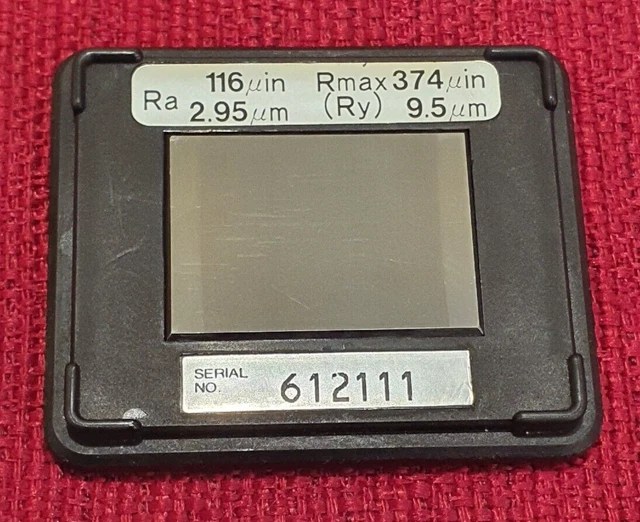 MITUTOYO ROUGHNESS SPECIMEN For Surface Roughness Testers RPP £150 £49.