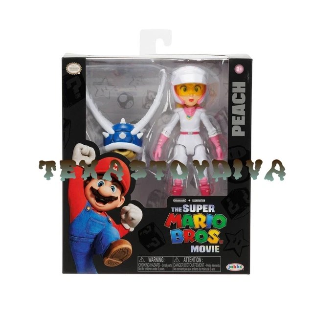 SUPER MARIO BROS Movie RACING PEACH 5” Figure 2023 JAKKS Action Figure