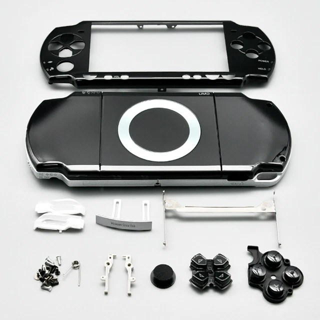 NEW BLACK FULL Housing Shell Cover Buttons Mod Kit Replacement For Sony
