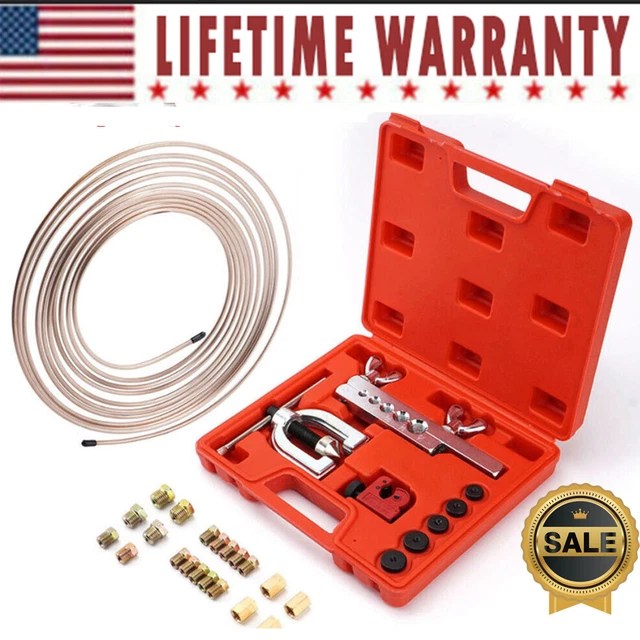 PRACTICAL BRAKE LINE Repair Kit 3/16 25FT Copper Pipe +Single & Double