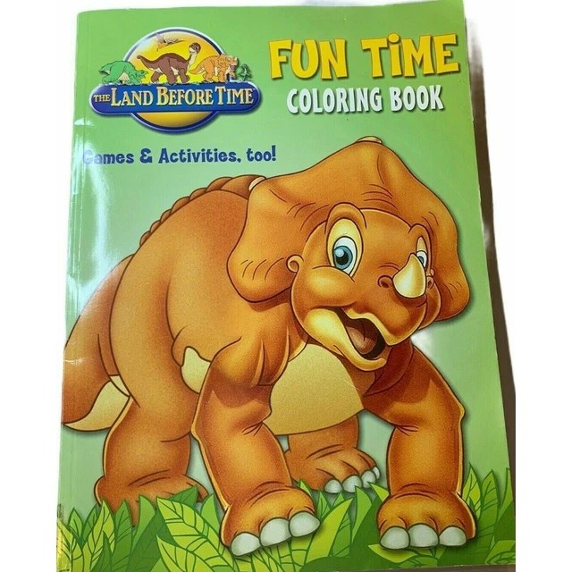 THE LAND BEFORE Time Fun Time Coloring Book w/Games & Activities 5.00