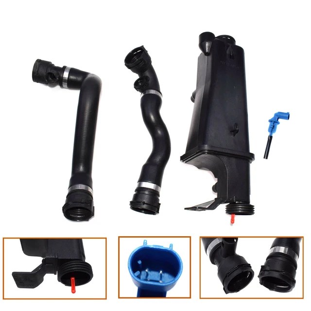 NEW COOLANT RADIATOR Expansion Tank Upper Lower Radiator Hose Kit