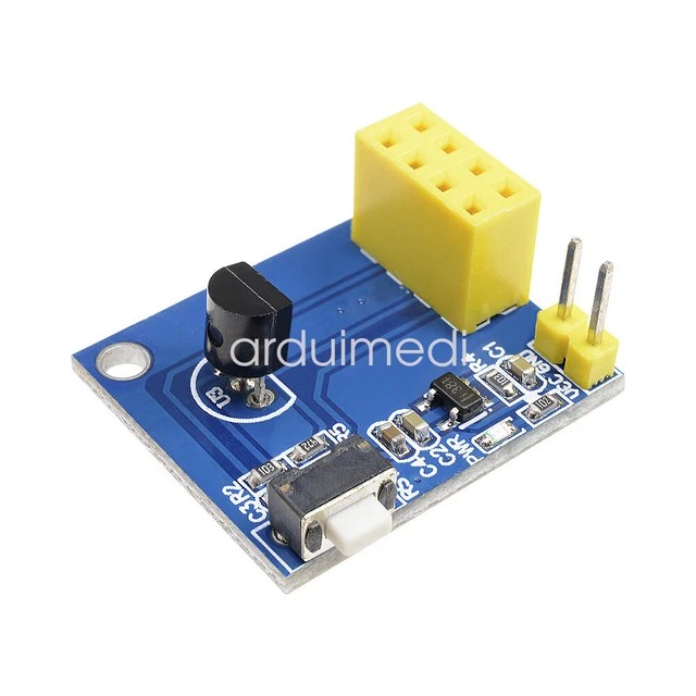 ESP8266 ESP01/01S DS18B20 Temperature Sensor WIFI Adapter Board Module