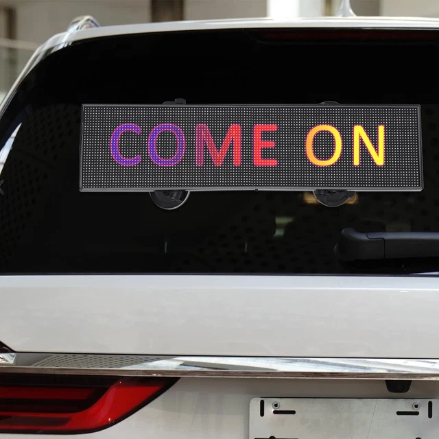 1236V CAR RGB LED Programmable Message Sign Scrolling Display Lighting