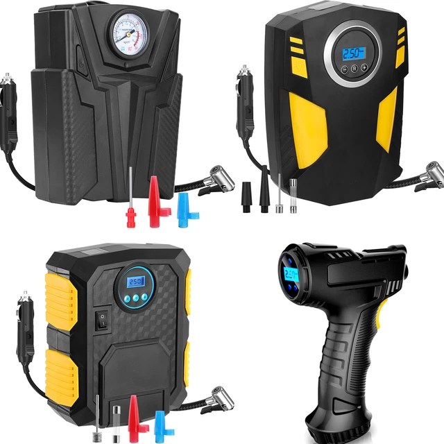 4 TYPES CAR Air Tire Pump Inflator Compressor Digital Electric Autom
