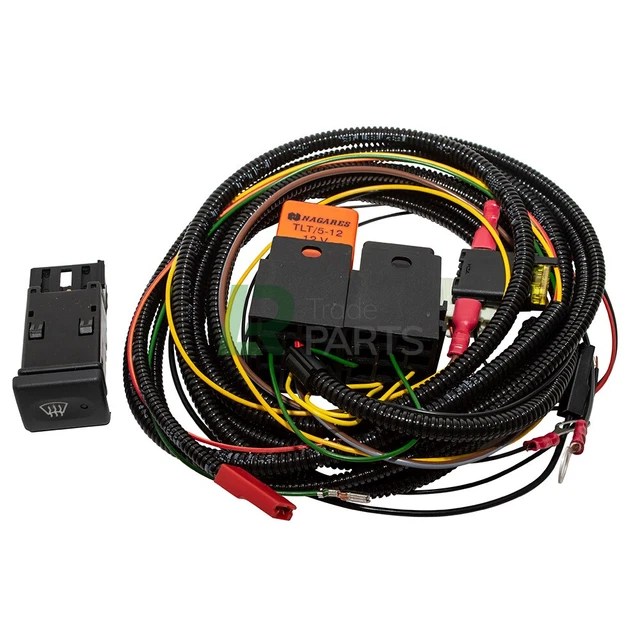 LAND ROVER DEFENDER New Front Heated Windscreen Wiring Loom & Switch