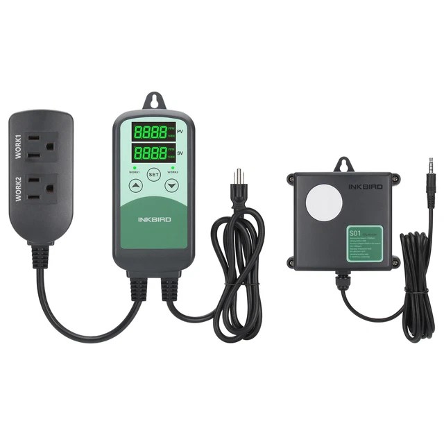 INKBIRD PROGRAMMABLE DIGITAL CO2 Controller Temperature HVAC Control