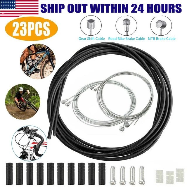 BIKE COMPLETE FRONT Rear Wire Gear Brake Cable Set for Mountain Bikes