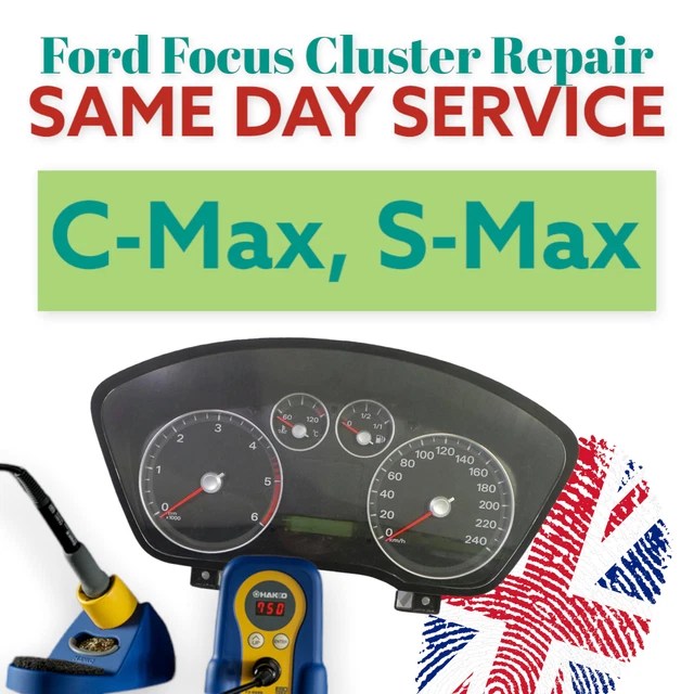 FORD FOCUS CMAX Instrument Cluster Dash Speedometer Clocks 2004 2007