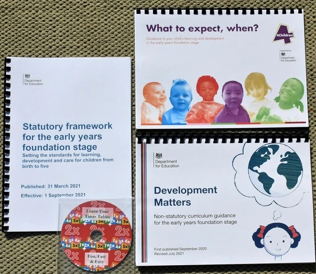 EYFS 2021 DEVELOPMENT Matters & 2021 Statutory Framework & What To