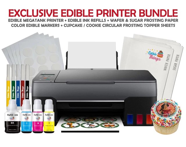 EDIBLETHINGZ CAKE TOPPER Edible Image Printer, Edible Ink, Wafer