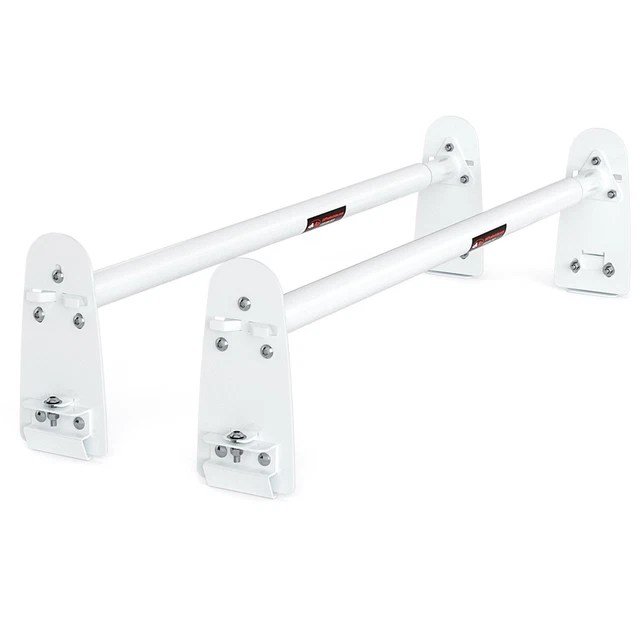 UNIVERSAL ROOFTOP VAN Ladder Roof Rack 2 Cross Bar Steel Cargo Carrier