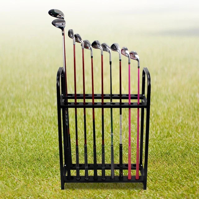 18 CLUBS HOLDER Organizers Golf Club Display Rack Golf Putter Steel