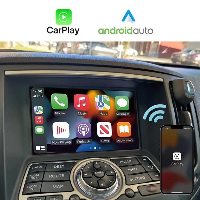 WIRELESS APPLE CARPLAY Android Auto Retrofit Kit Decoder For Infiniti