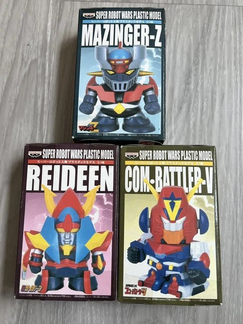 SUPER ROBOT WARS Model Kit 3pc Mazinger-Z Reideen Com Battler-V